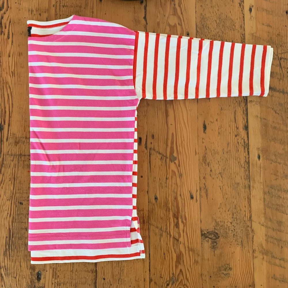 [SOLD] J. Crew Boatneck Striped Cotton Top